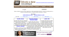 Desktop Screenshot of odvody.sk